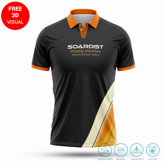 120GSM Milk Silk Sport Polo Shirt (Full Dye Sublimation) #500045